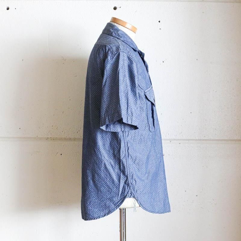E-Z Cruz Shirt S/S  　dobby chambray indigo