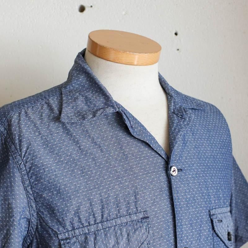 E-Z Cruz Shirt S/S  　dobby chambray indigo
