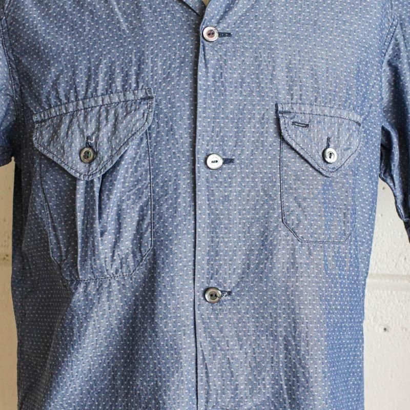 E-Z Cruz Shirt S/S  　dobby chambray indigo