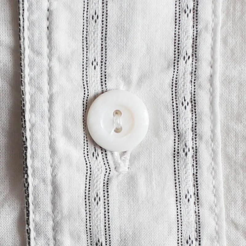 St.Louis　Dobby Stripe  White
