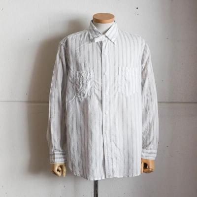 St.Louis　Dobby Stripe  White
