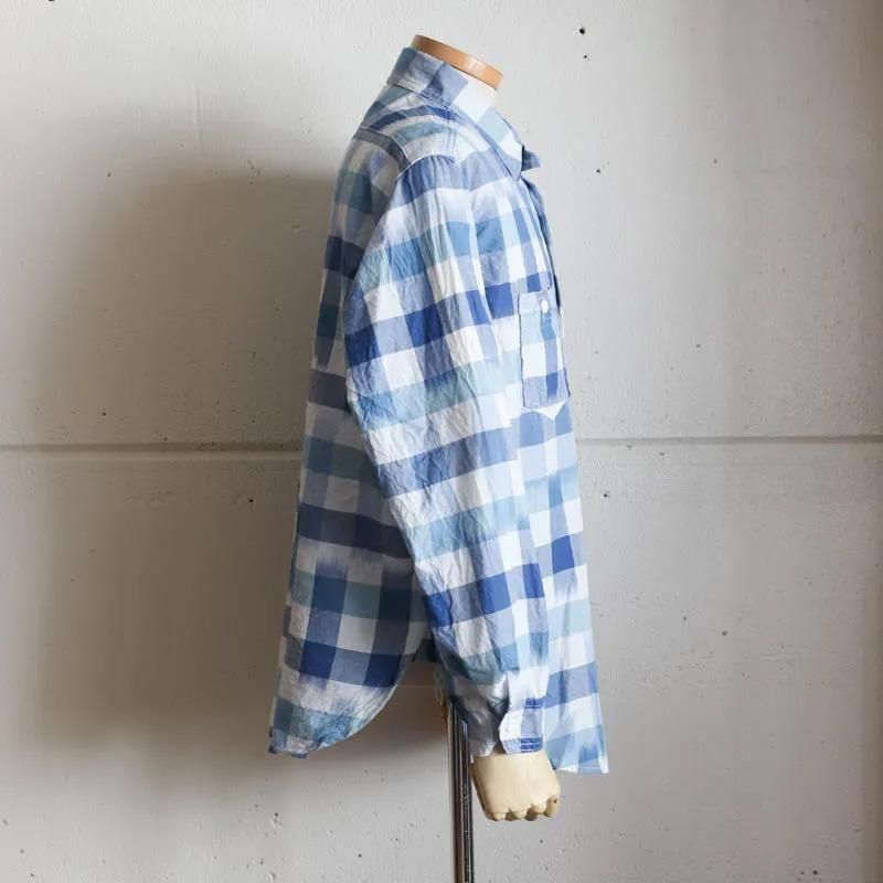 St.Louis　Ikat Check　Blue