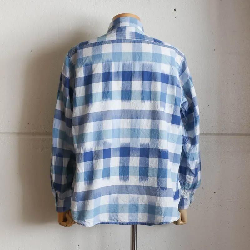 St.Louis　Ikat Check　Blue