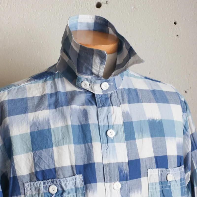 St.Louis　Ikat Check　Blue