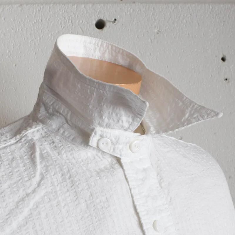 Navy Cut 　Seersucker　White

