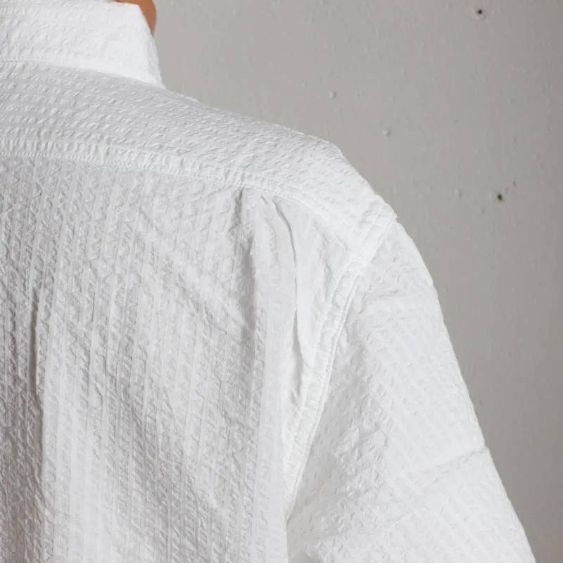 Navy Cut 　Seersucker　White

