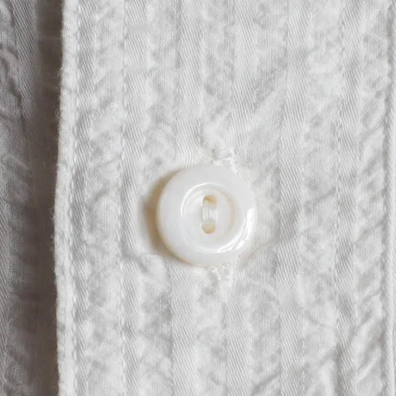Navy Cut 　Seersucker　White

