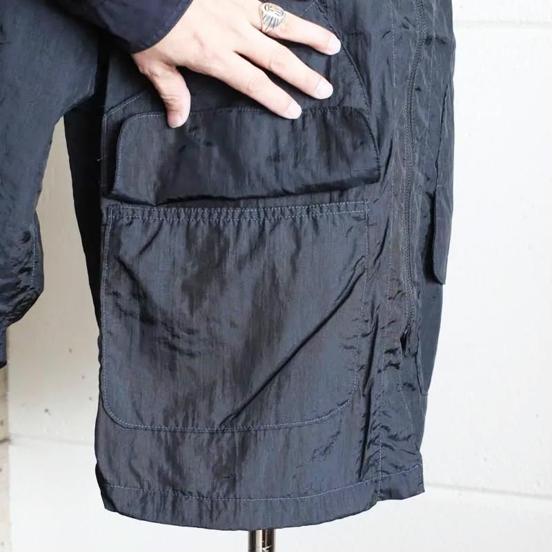 DEE V  　Crinkle Nylon Taffeta　　Black	

