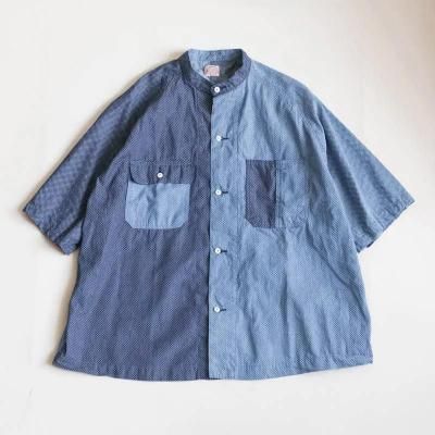 IDGドット抜染半袖カバーシャツ