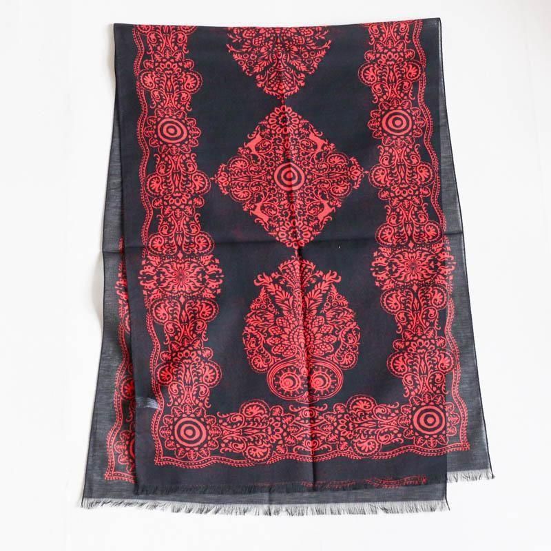 Stole Cotton Gouze Black
