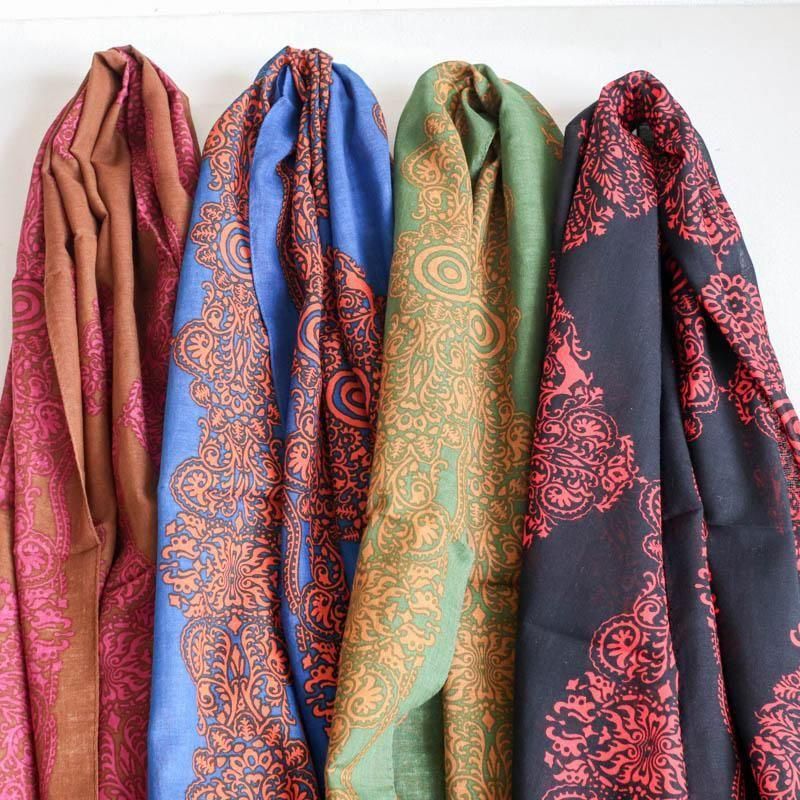 Stole Cotton Gouze Olive