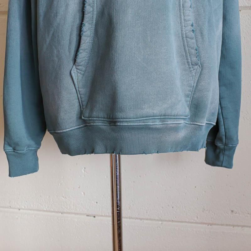 Oversized Crop HoodieAged Emerald Green