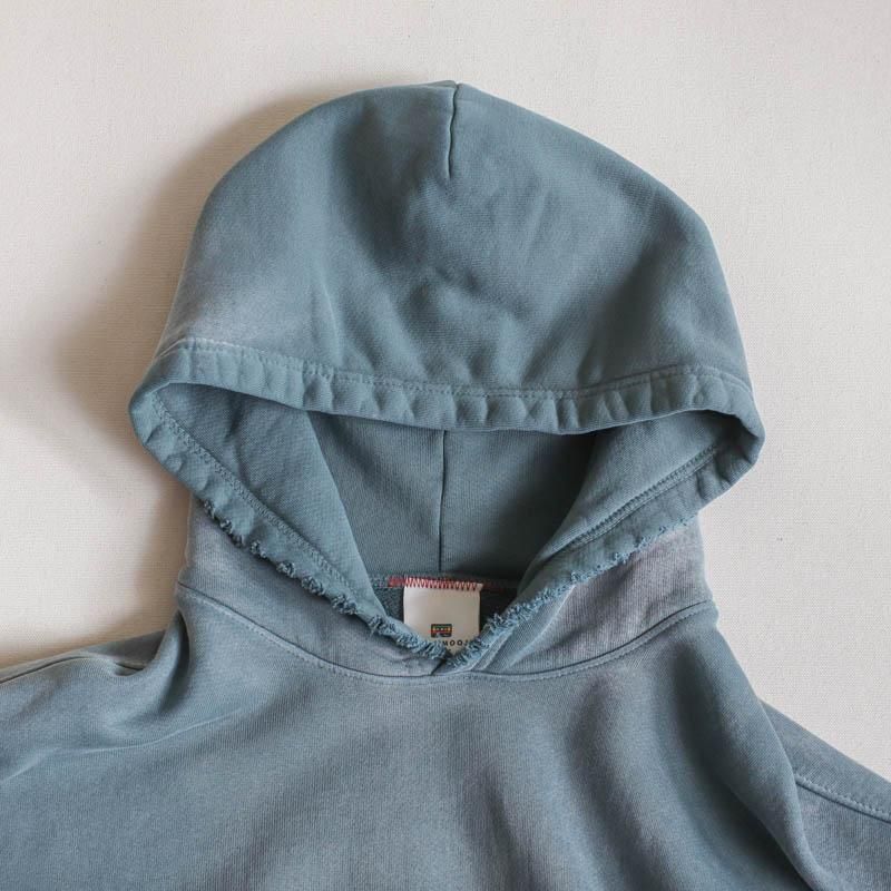 Oversized Crop HoodieAged Emerald Green