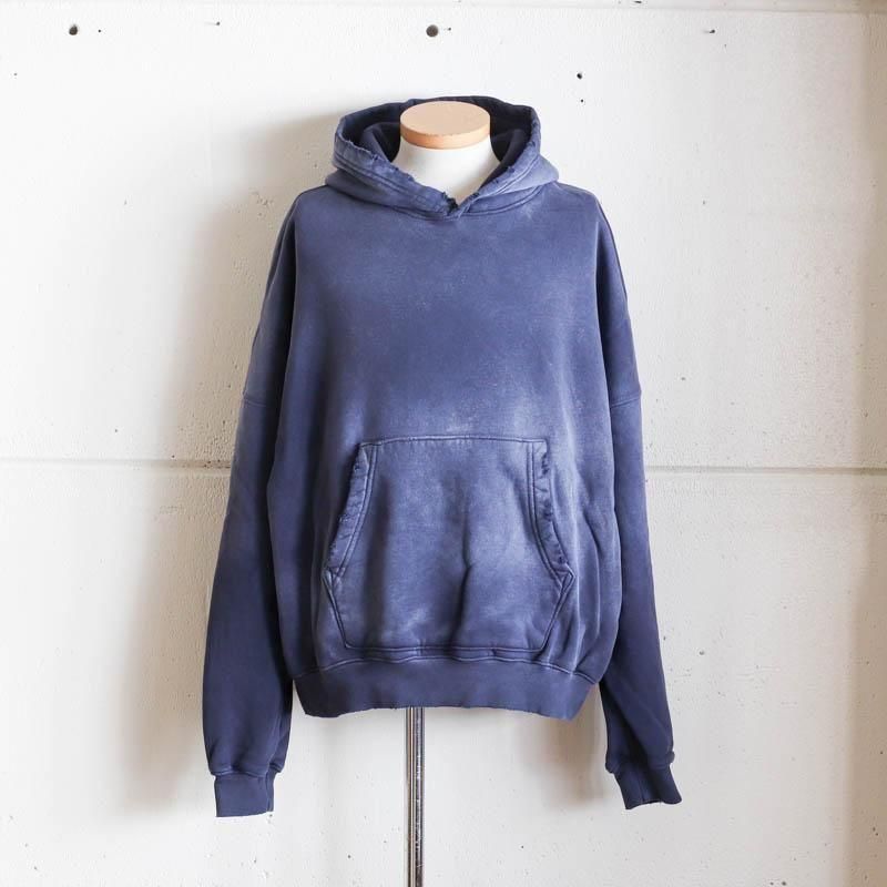 Oversized Crop HoodieAged Navy