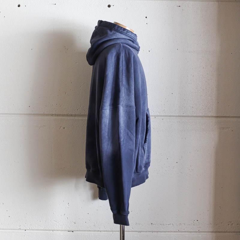 Oversized Crop HoodieAged Navy