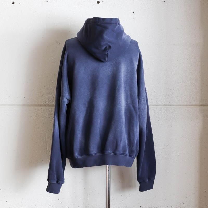 Oversized Crop HoodieAged Navy