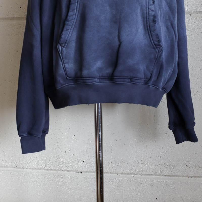 Oversized Crop HoodieAged Navy