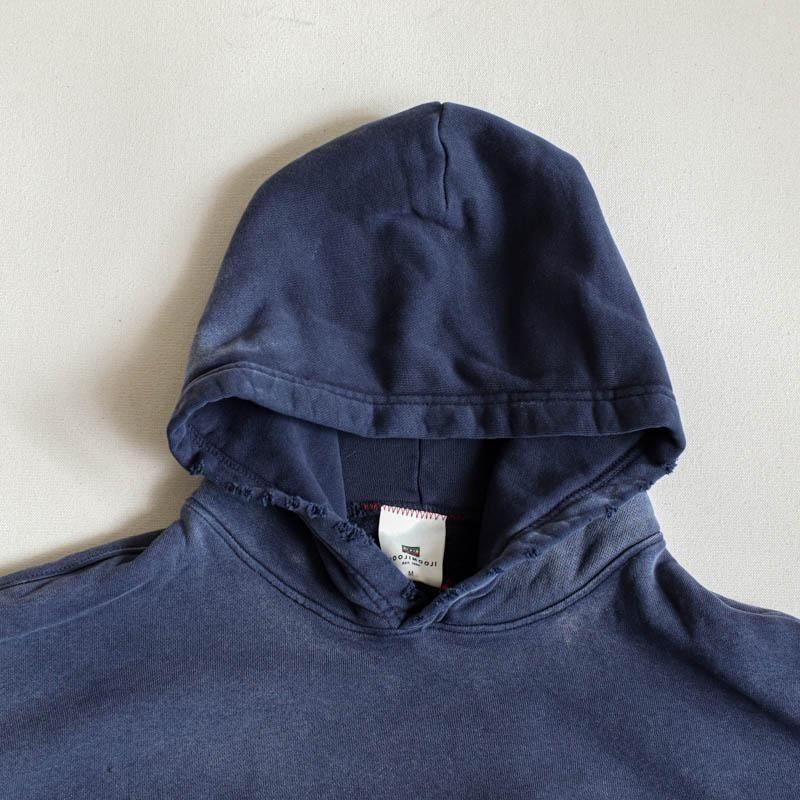 Oversized Crop HoodieAged Navy
