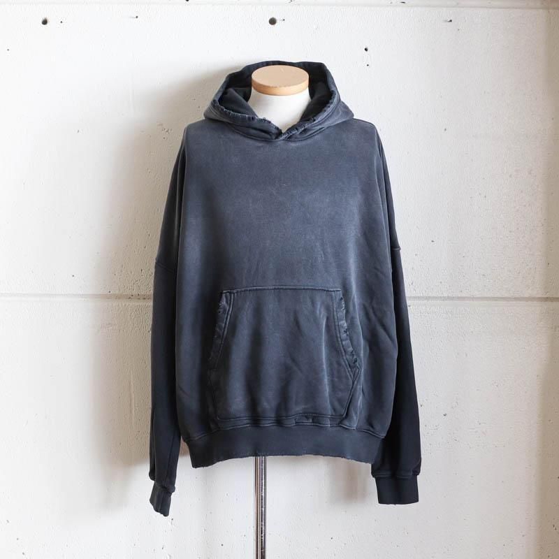 Oversized Crop HoodieAged Black
