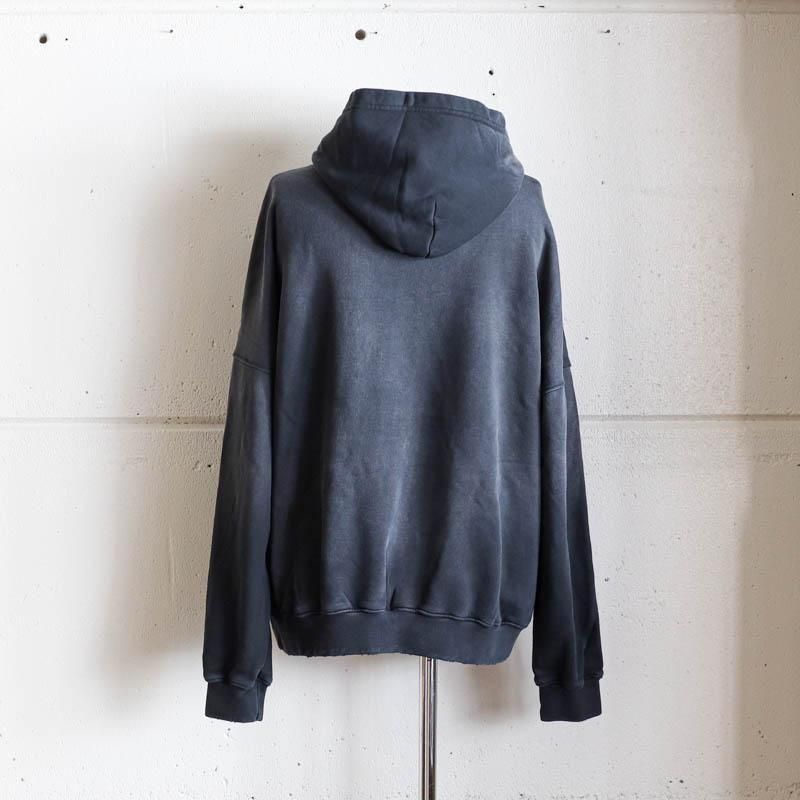 Oversized Crop HoodieAged Black