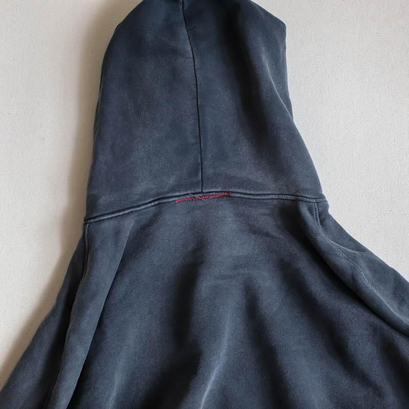 Oversized Crop HoodieAged Black