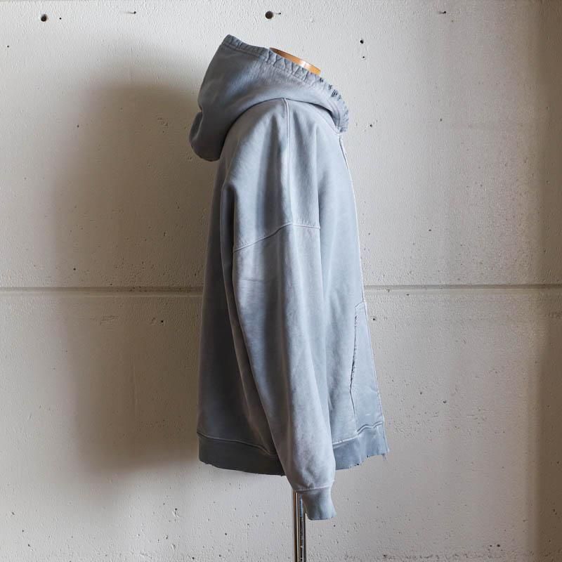 Oversized Zip Up HoodieAged Grey