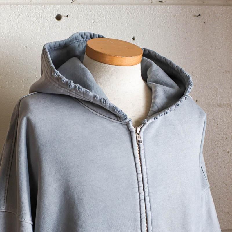 Oversized Zip Up HoodieAged Grey
