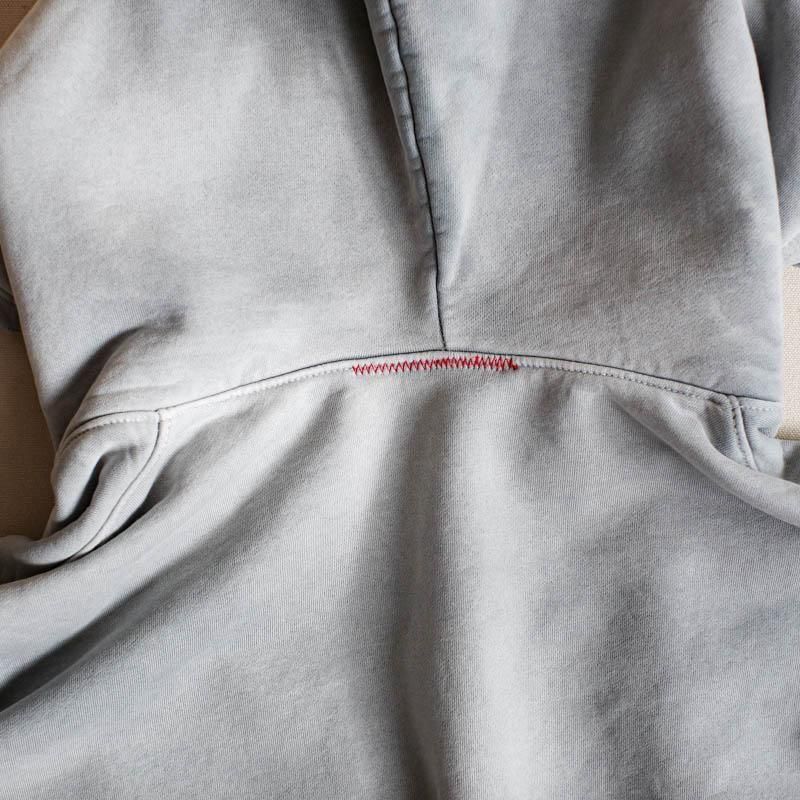 Oversized Zip Up HoodieAged Grey
