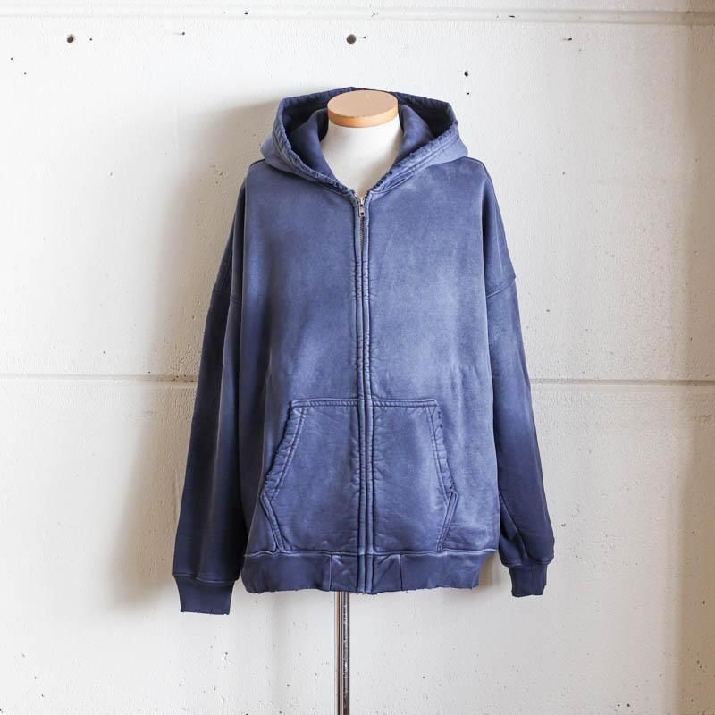 Oversized Zip Up HoodieAged Navy