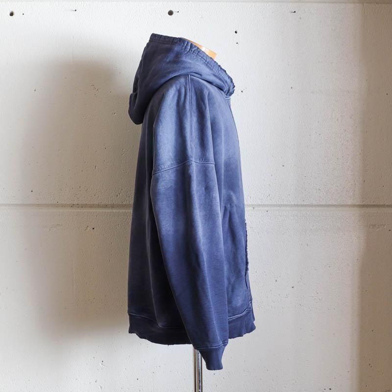 Oversized Zip Up HoodieAged Navy