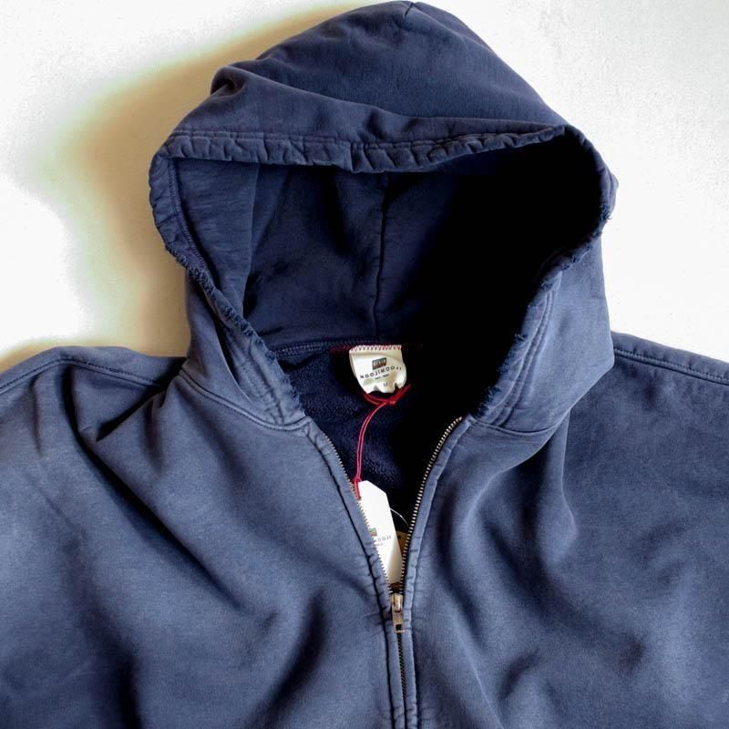 Oversized Zip Up HoodieAged Navy