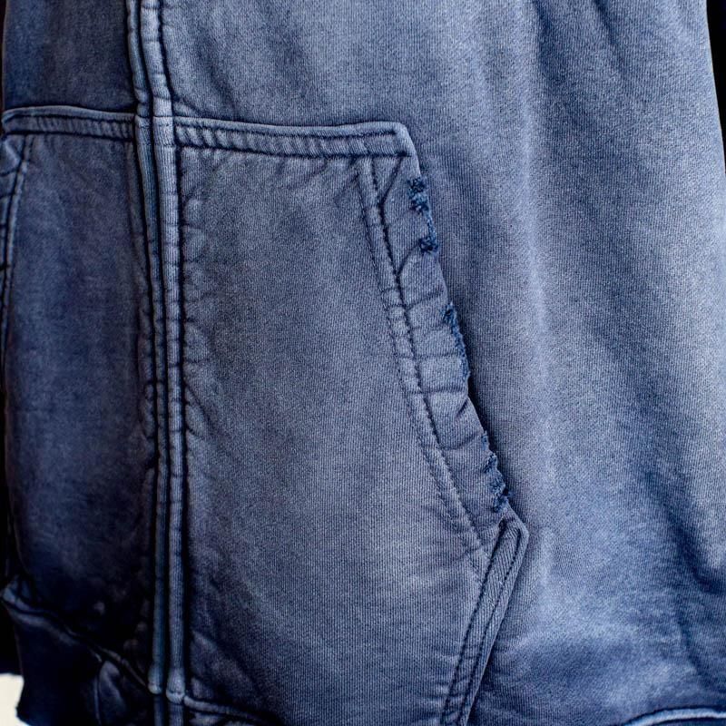 Oversized Zip Up HoodieAged Navy