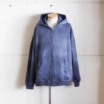 Oversized Zip Up HoodieAged Navy
