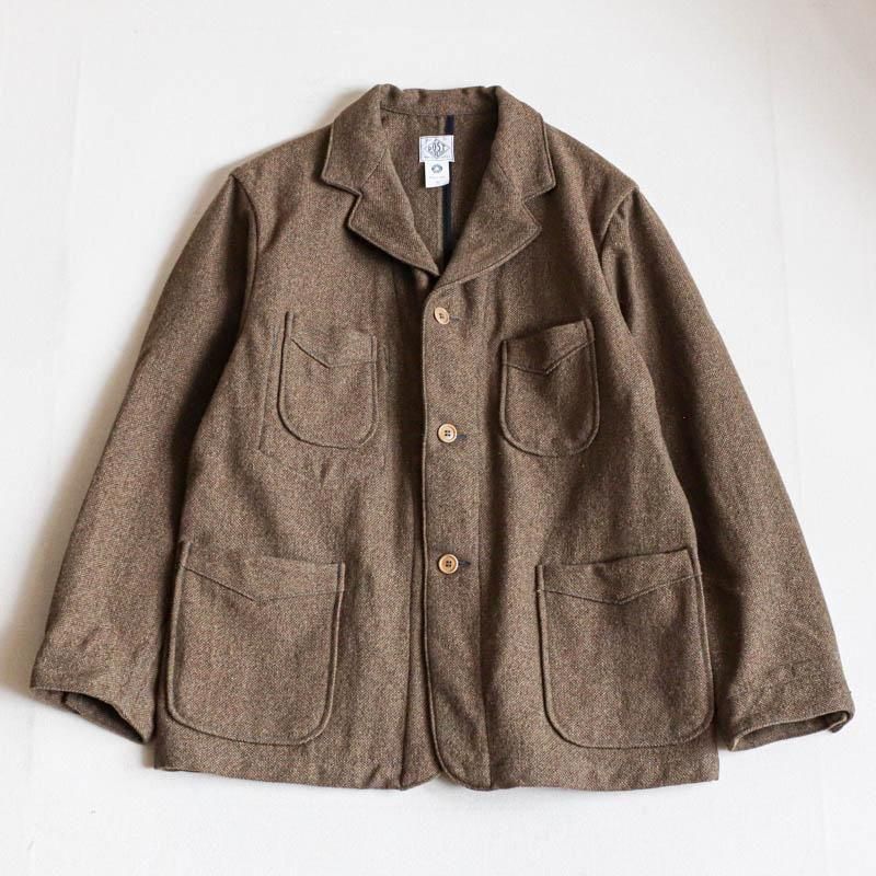 POST O'ALLS【ポストオーバーオールズ】OK 1930 Basket tweed Brown