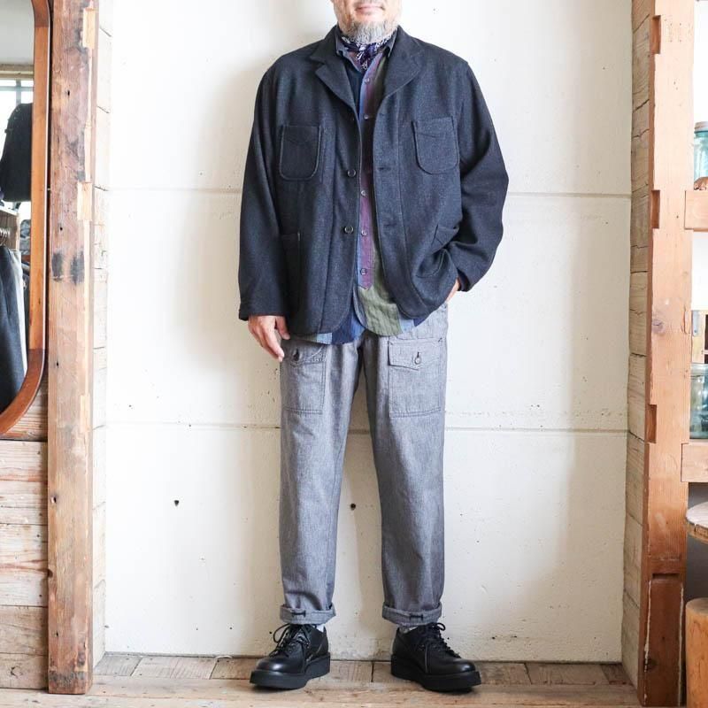 POST O'ALLS【ポストオーバーオールズ】OK 1930 Basket tweed Charcoal