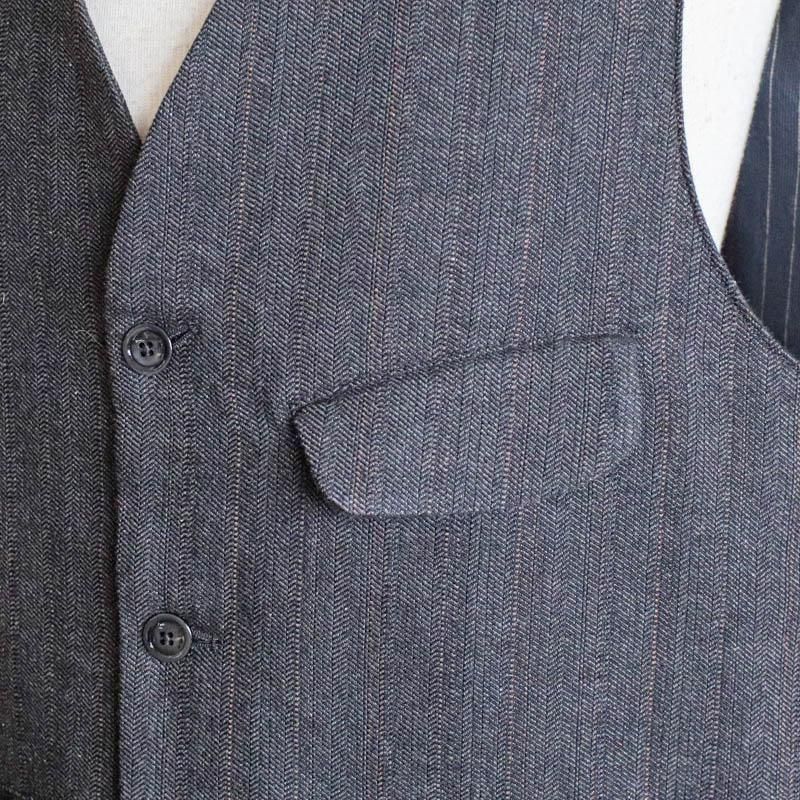 CHISELArtisan Vest Heritage chevron Dk.Grey