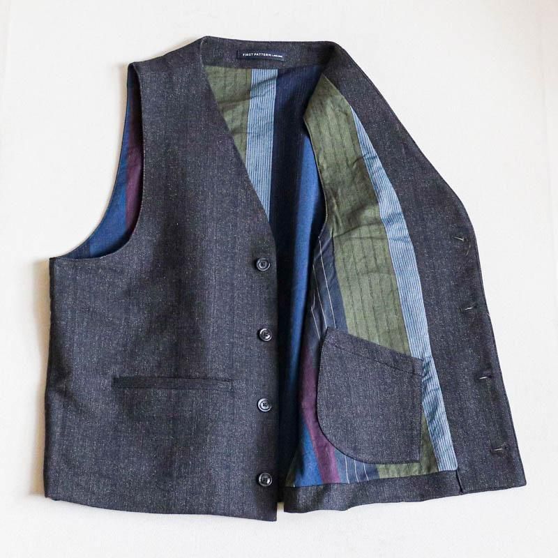 CHISELArtisan Vest Heritage chevron Dk.Grey