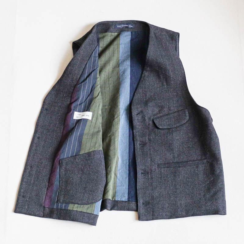 CHISELArtisan Vest Heritage chevron Dk.Grey