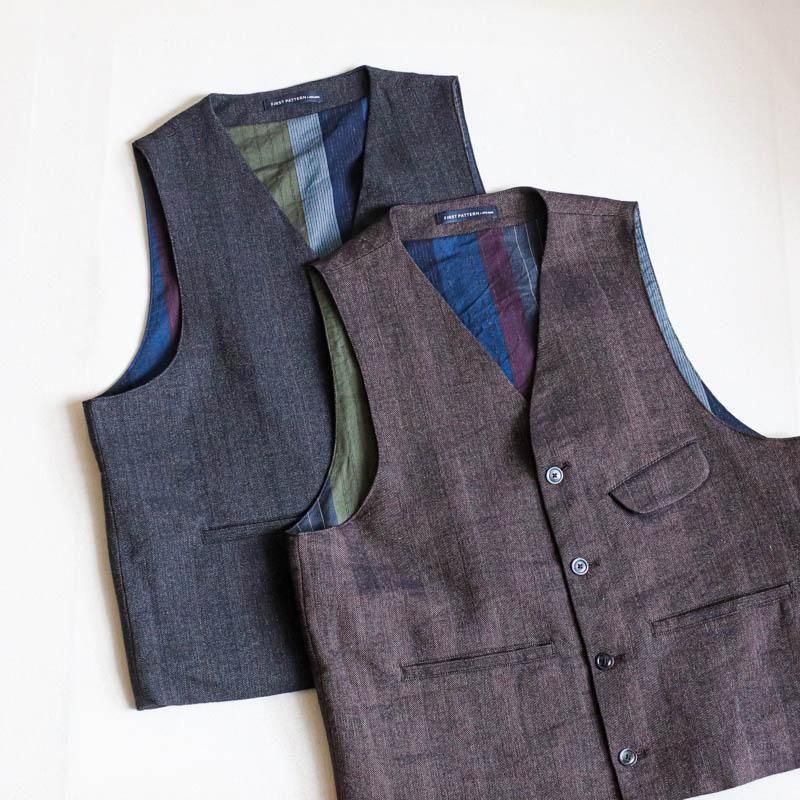 CHISELArtisan Vest Heritage chevron Dk.Grey