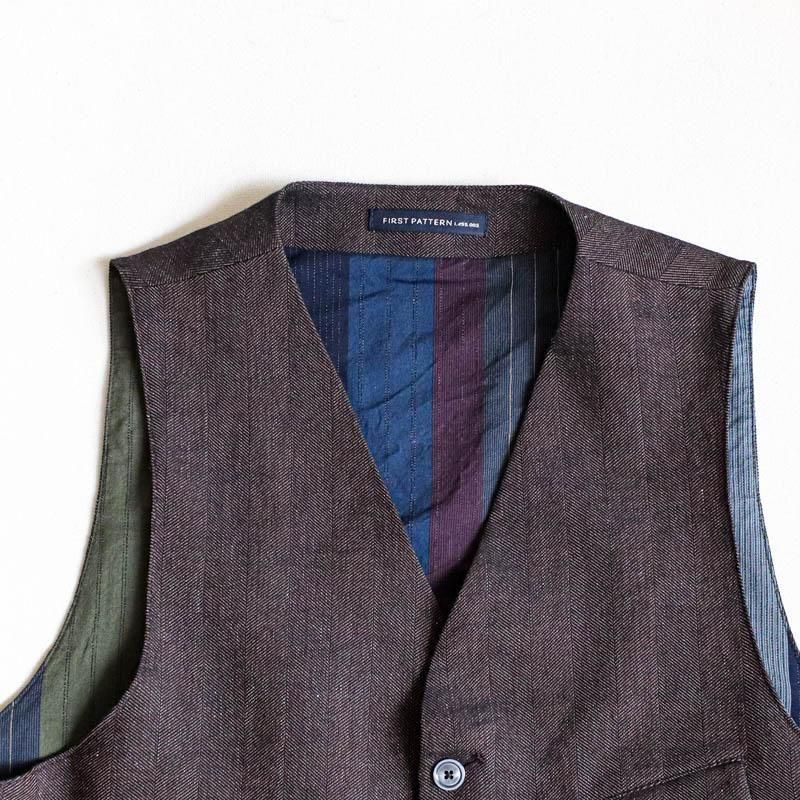 CHISELArtisan Vest Fusion herringboneBurnt