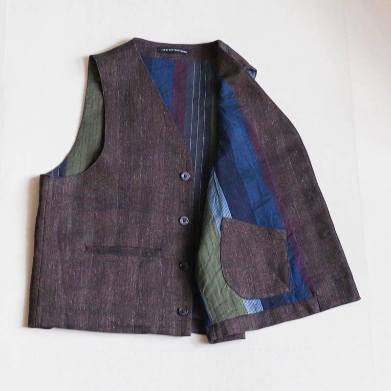 CHISELArtisan Vest Fusion herringboneBurnt