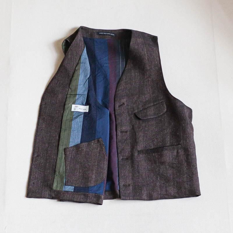 CHISELArtisan Vest Fusion herringboneBurnt