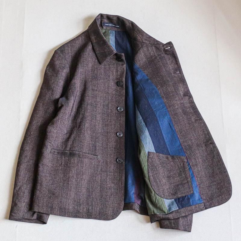 ARTISArtisan Jacket Fusion herringboneBurnt