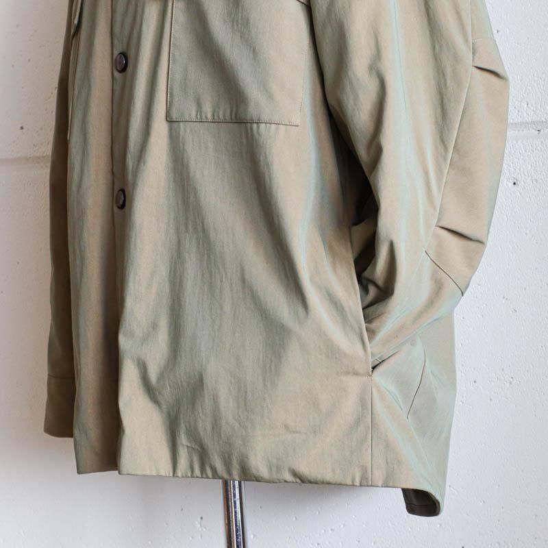 Quilted Shirt Jacket  Beige