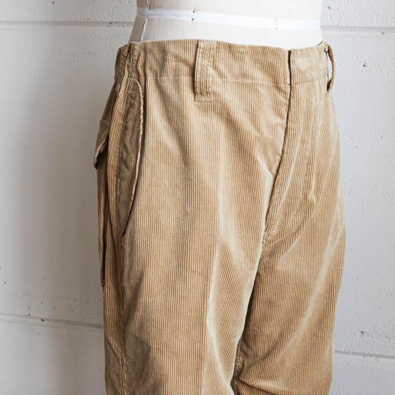 Corduroy Trousers Beige