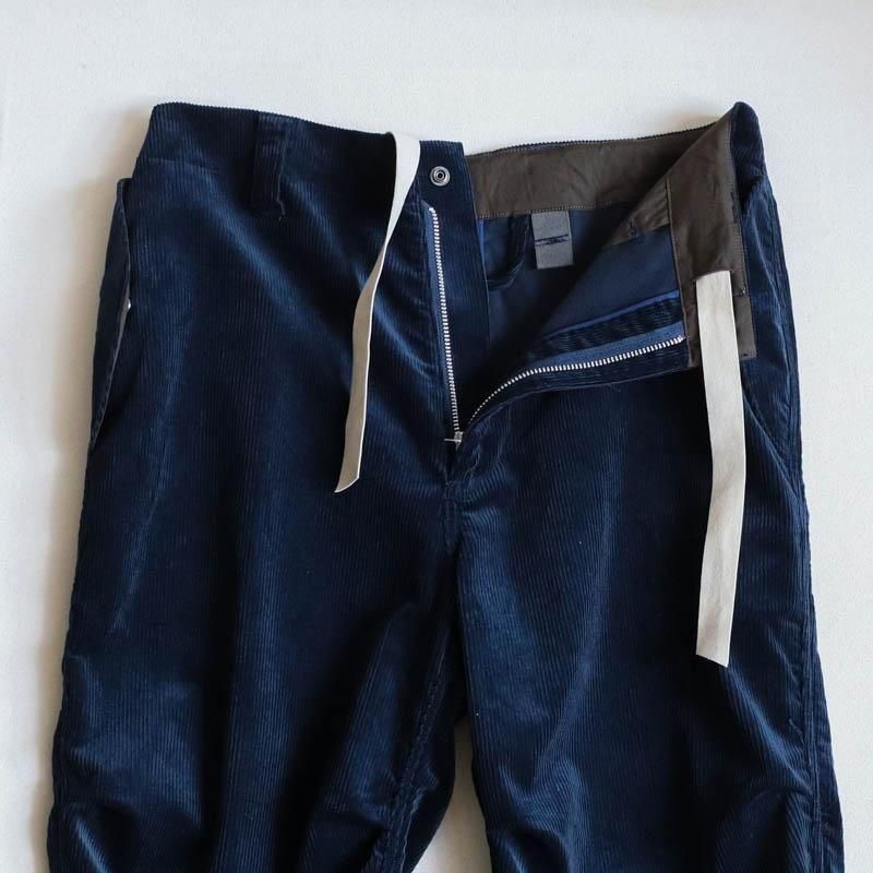 Corduroy Trousers Navy