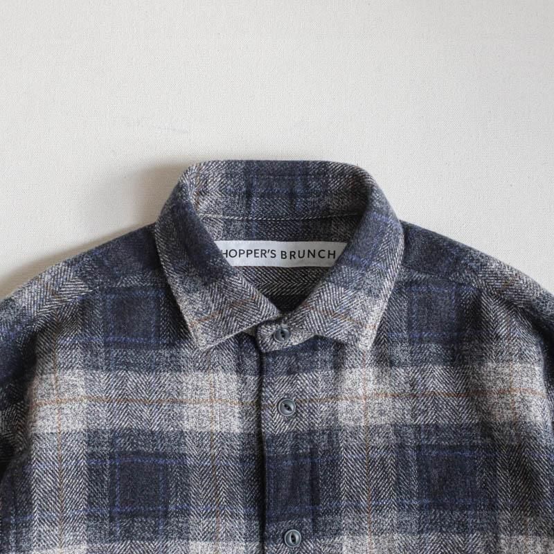 Flannel Shirt JacketGrey