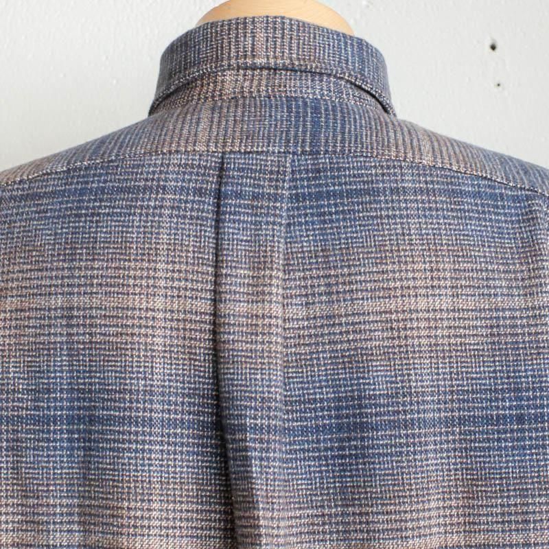 Heavy Flannel Shadow Plaid  NavyClassic Fit 