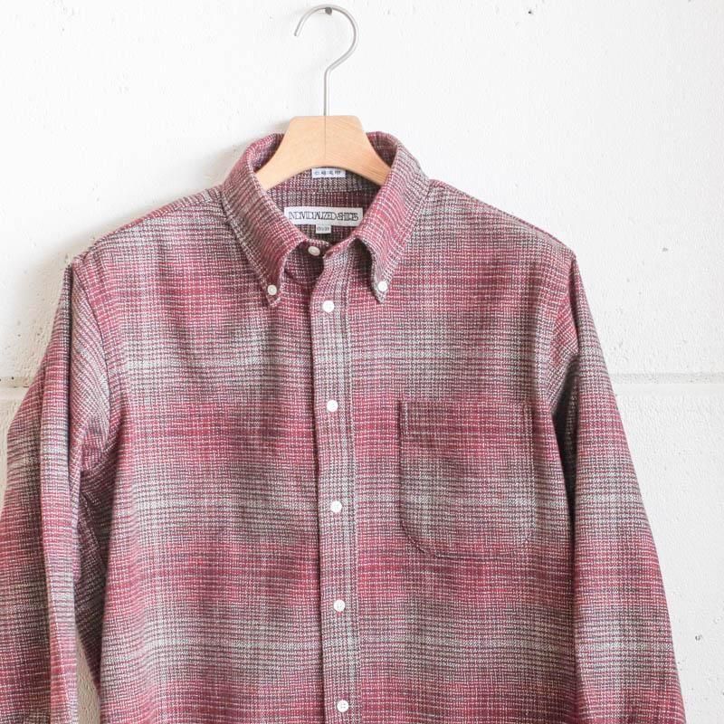 Heavy Flannel Shadow Plaid  BurgundyClassic Fit 