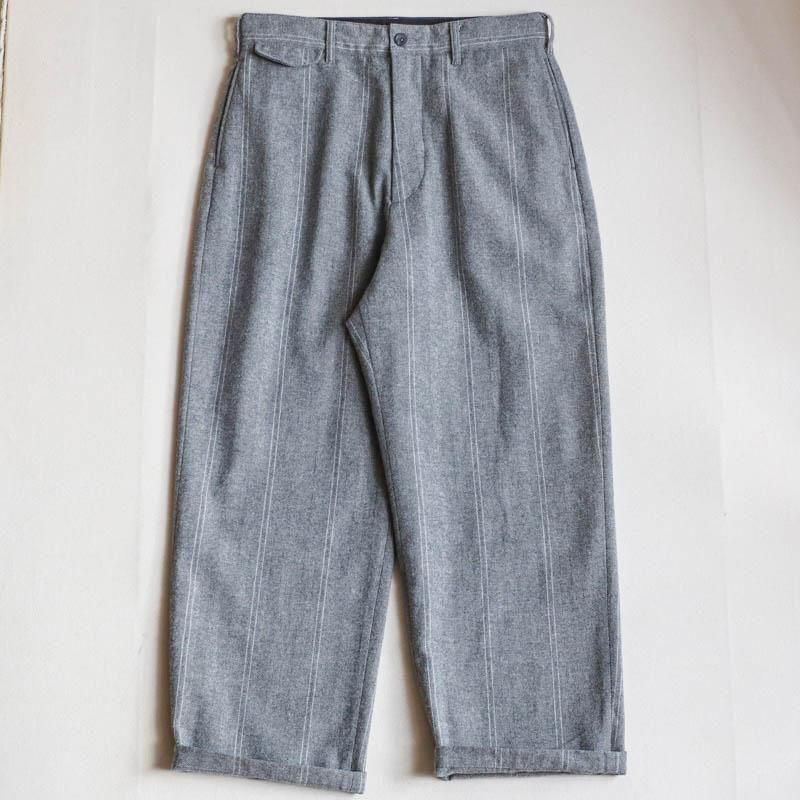 Officer Pant - Wool Striped HBLt.Grey




